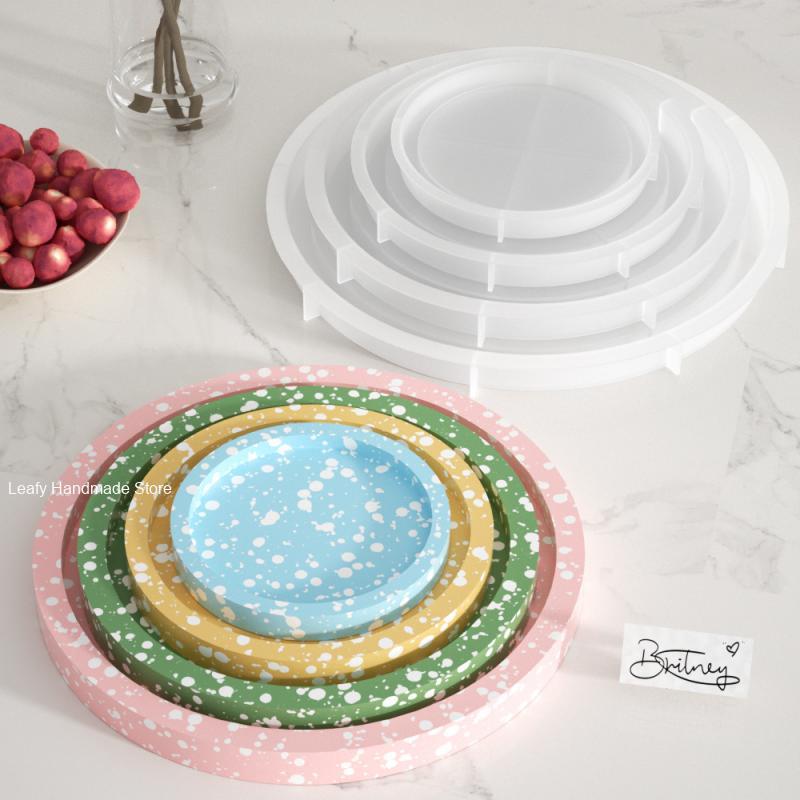 Coaster Mold Square - Circular Tray Silicone Molds for Home