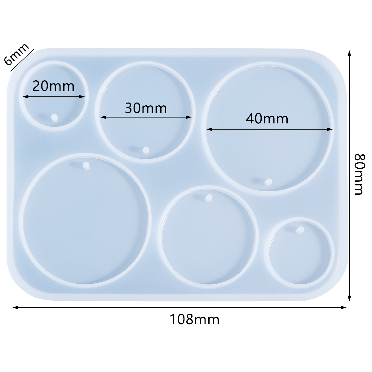 Resin Art Hanging - 1pc Geometric Earring Pendant Silicone Mold