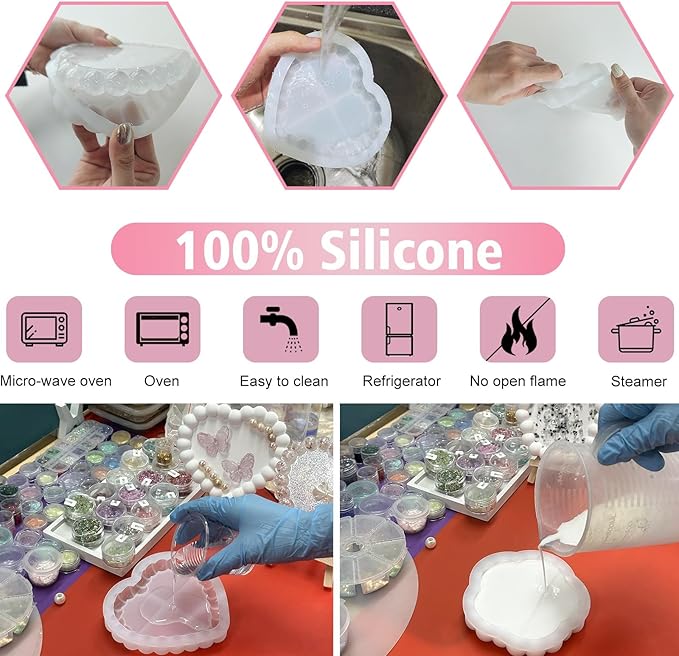 Bubble Resin Tray Silicone Mol - огляд і ціна Coaster Mold Square
