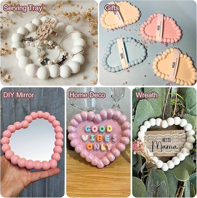 Bubble Resin Tray Silicone Mol - огляд і ціна Coaster Mold Square