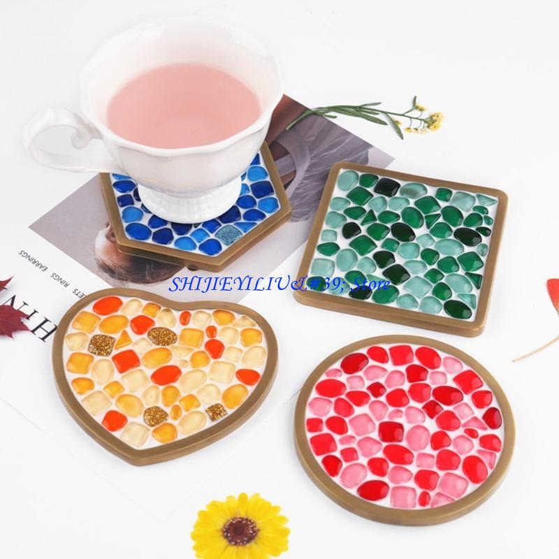 E21F DIY Epoxy Mold Love Squar - огляд і ціна Coaster Mold Square