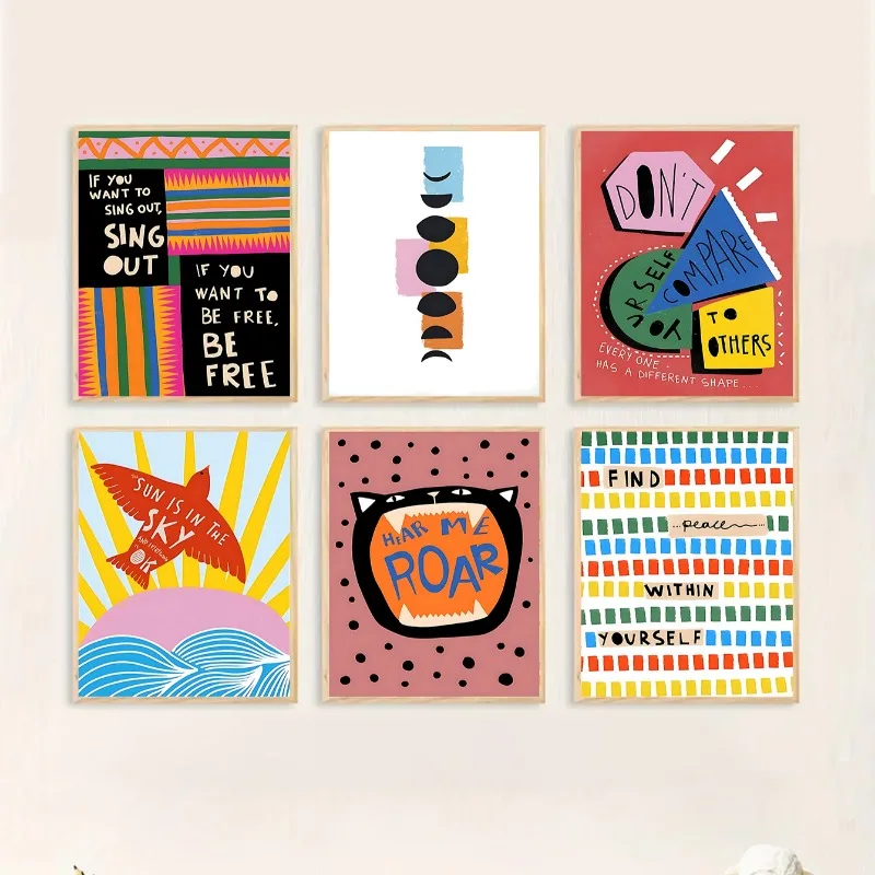 Bohemian Colorful Poster Print - огляд і ціна Resin Art Quote
