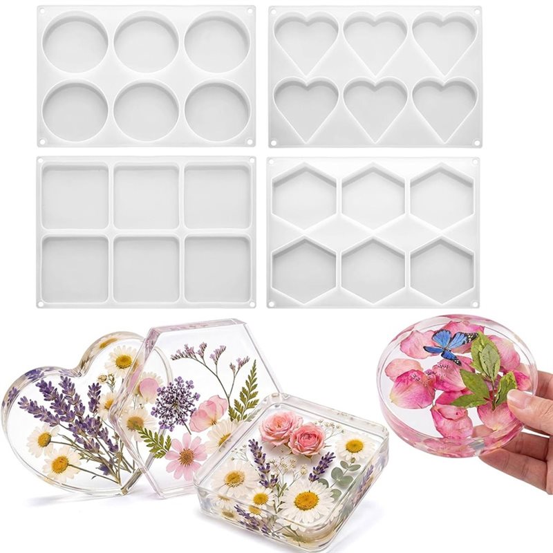 [ABFI!】 Resin Molds For DIY Ep - огляд і ціна Coaster Mold Square
