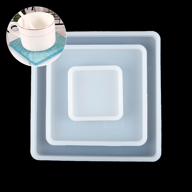 Square Silicone Casting Epoxy  - огляд і ціна Coaster Mold Square