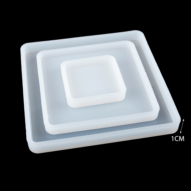 Square Silicone Casting Epoxy  - огляд і ціна Coaster Mold Square
