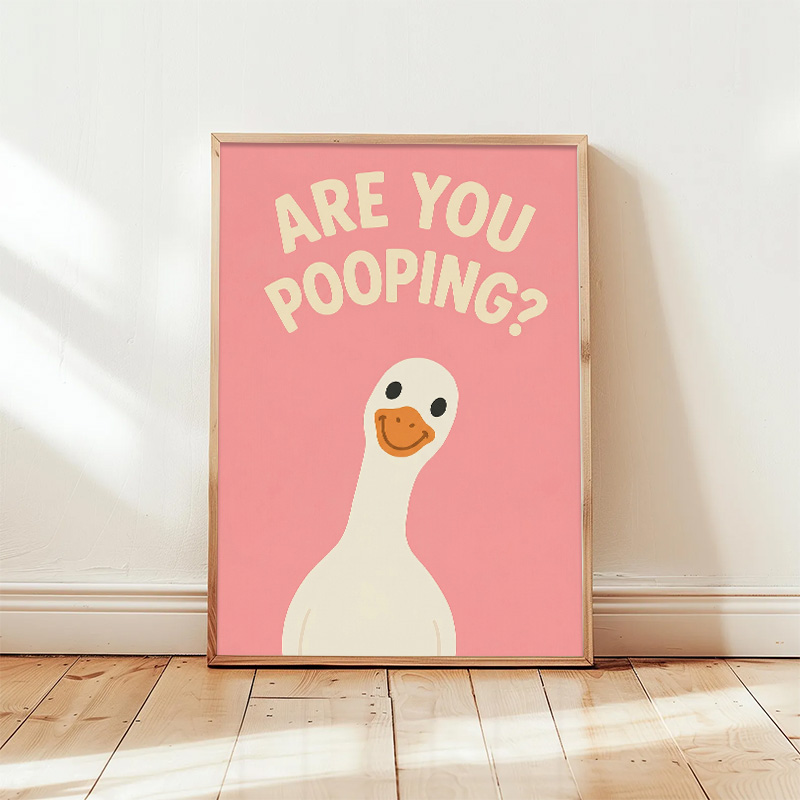 Funny Pink Duck Bathroom Diamo - огляд і ціна Resin Art Quote