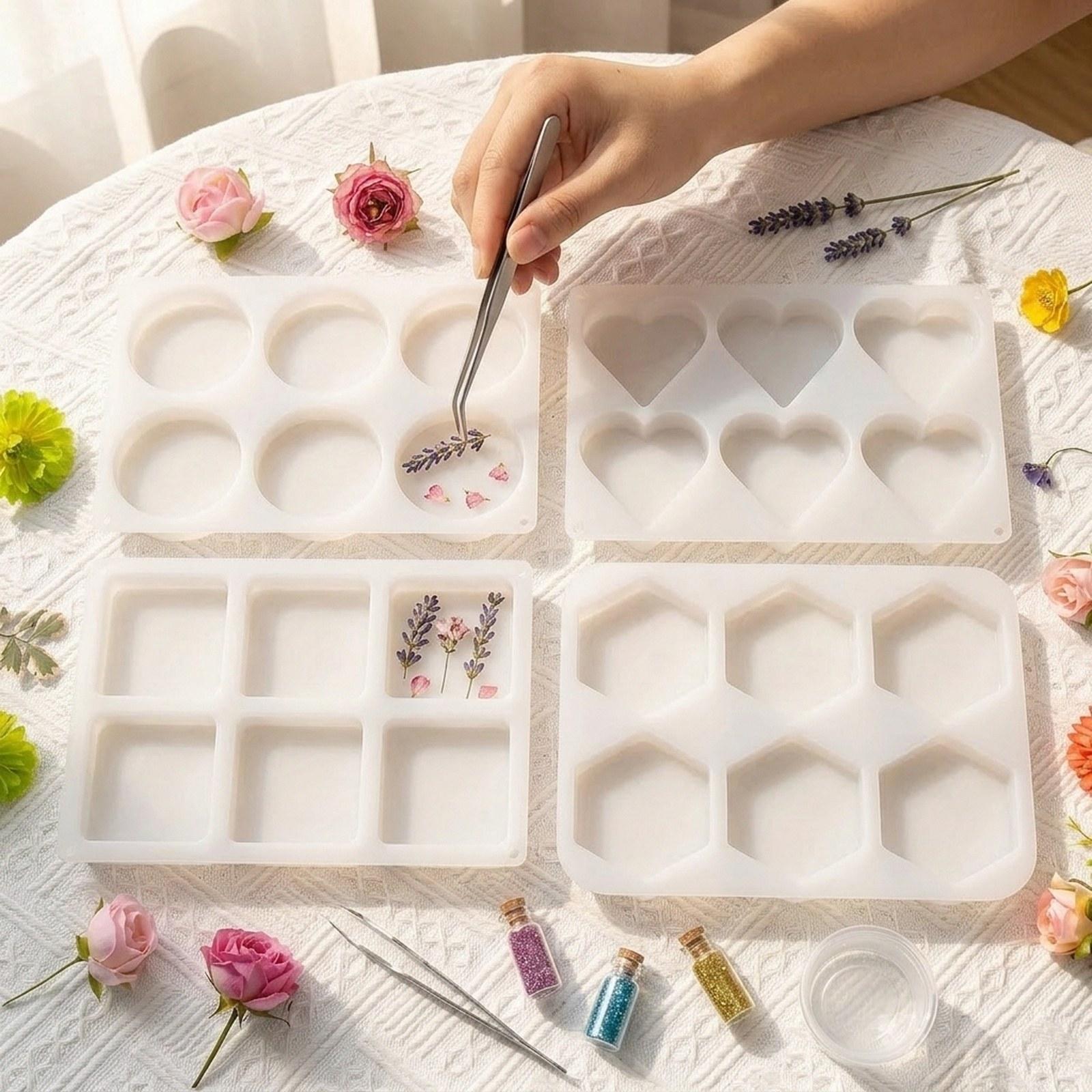 4Pcs Deep Resin Coaster Molds  - огляд і ціна Coaster Mold Square