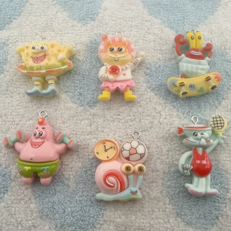 10pcs cartoon resin pendant, D - огляд і ціна Resin Art Hanging