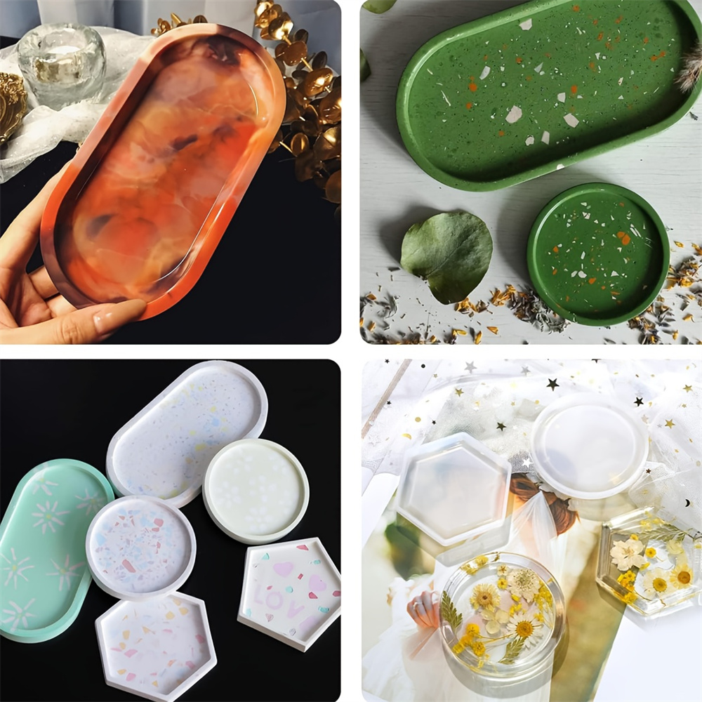 4pcs/Set Storage Tray Coaster  - огляд і ціна Coaster Mold Square