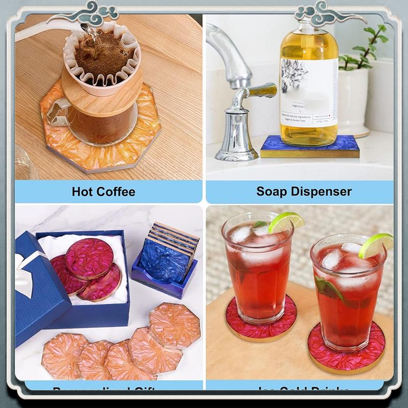 Durable 18 Pcs Coaster Resin M - огляд і ціна Coaster Mold Square