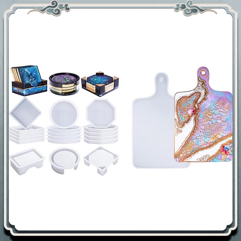 Durable 18 Pcs Coaster Resin M - огляд і ціна Coaster Mold Square