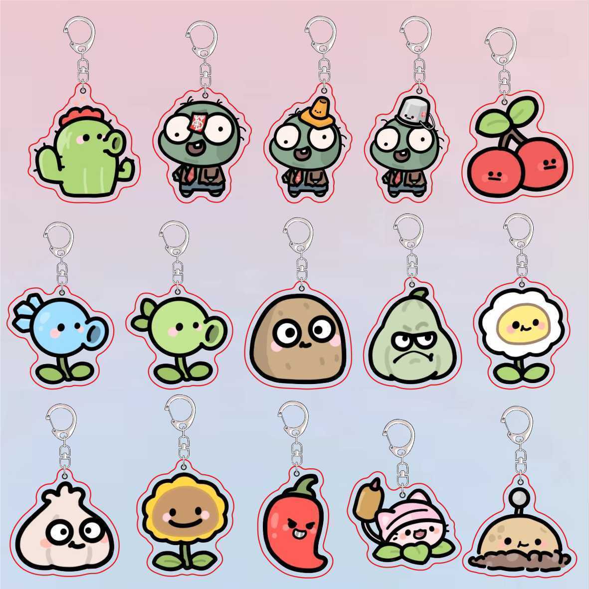 Plants Vs Zombies Acrylic Cute - огляд і ціна Resin Art Hanging