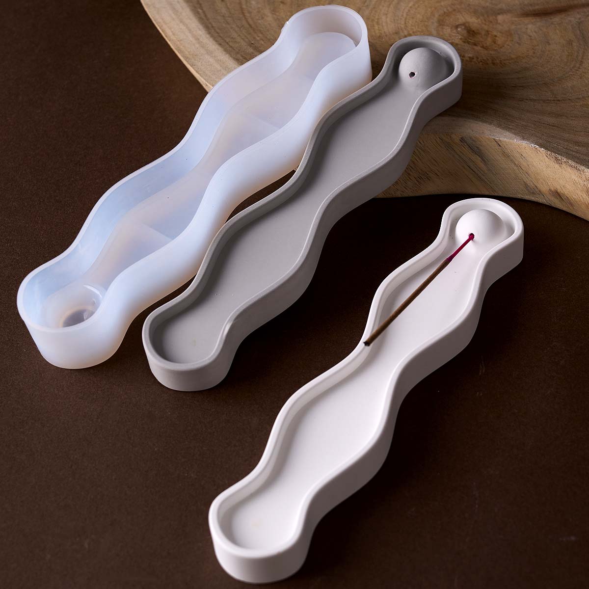 Wave Long Incense Insert Tray  - огляд і ціна Resin Art Ocean