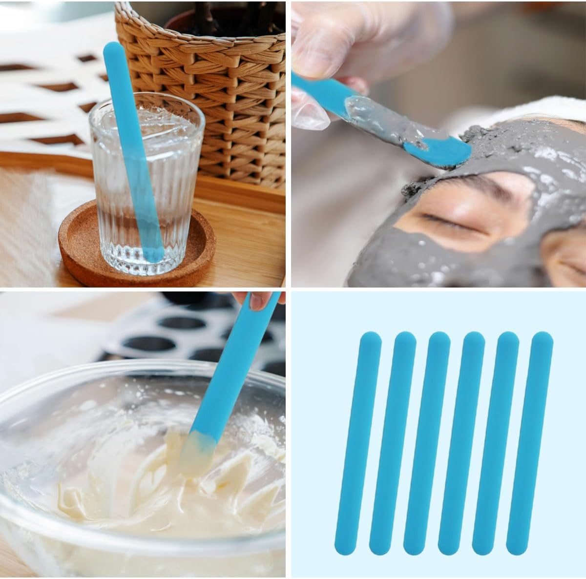 4PCS Silicone Stir Sticks, Reu - огляд і ціна Resin Art Glitter