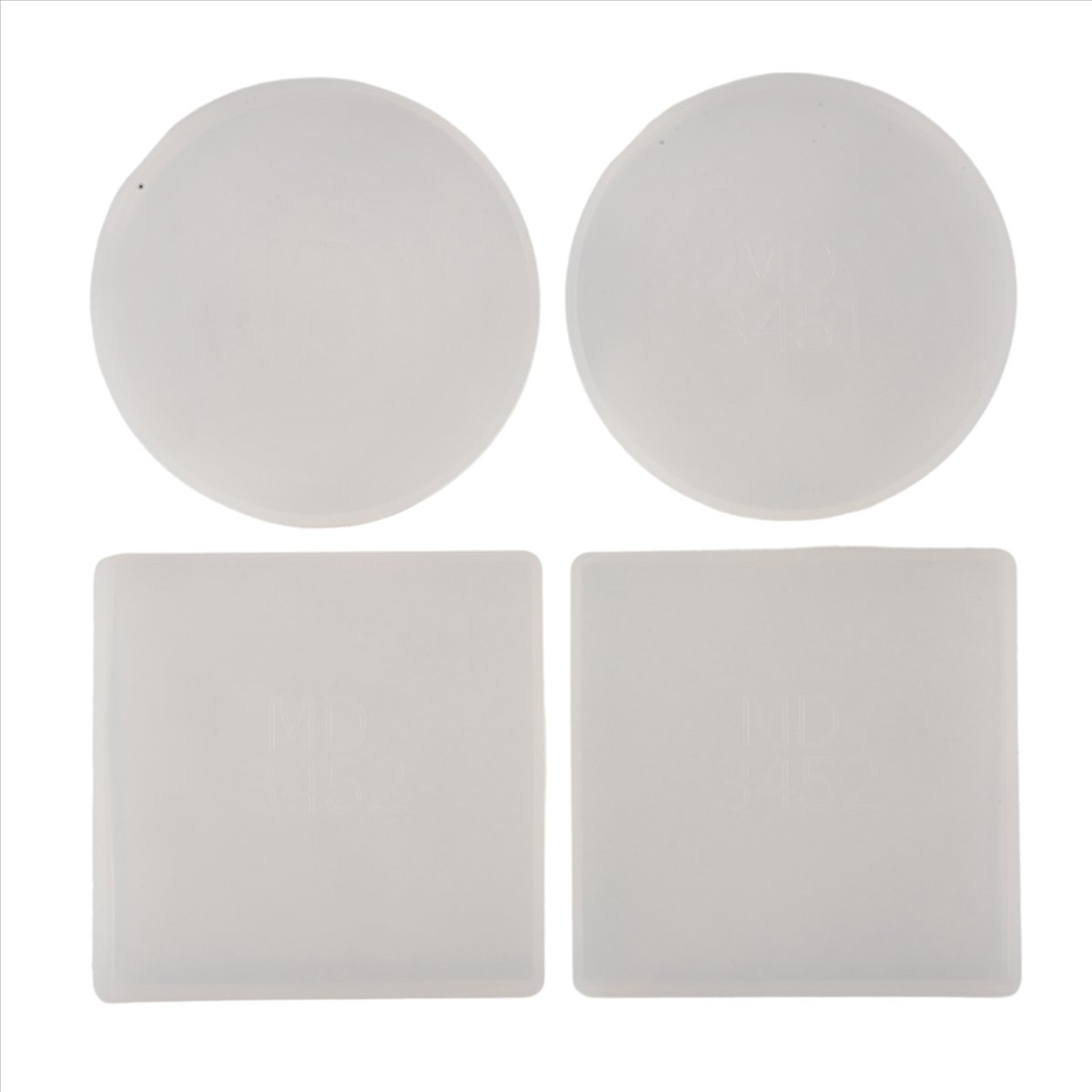 ABNH 4 Pack Round and Square S - огляд і ціна Coaster Mold Square