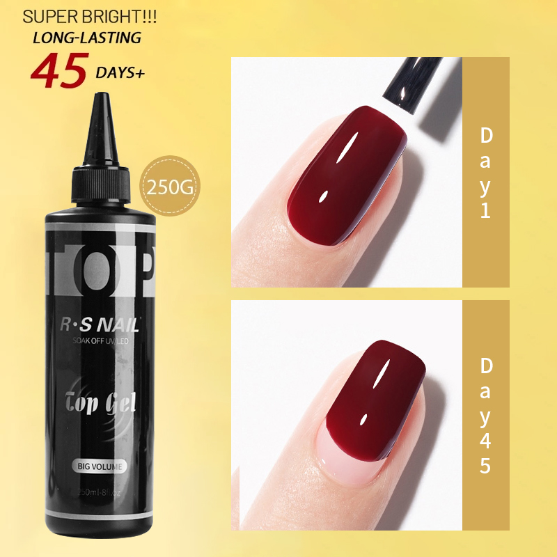 RS NAIL 250ML Super Top Coat B - огляд і ціна Resin Art Use