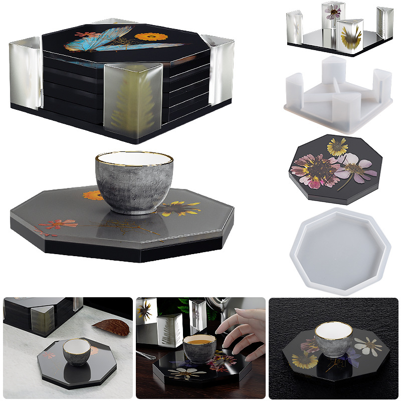 Silicone Coaster Storage Box M - огляд і ціна Coaster Mold Square