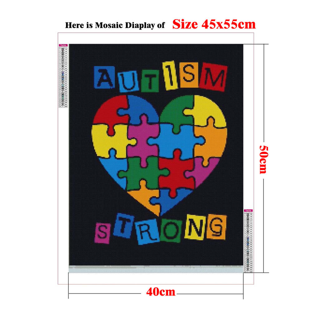 Autism Awareness Posters 5D Ad - огляд і ціна Resin Art Quote